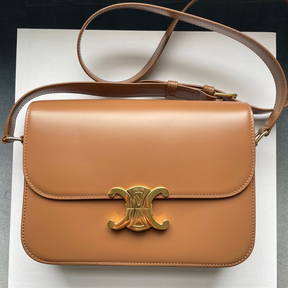 Celine Classique Triomphe Bag in Bronze
